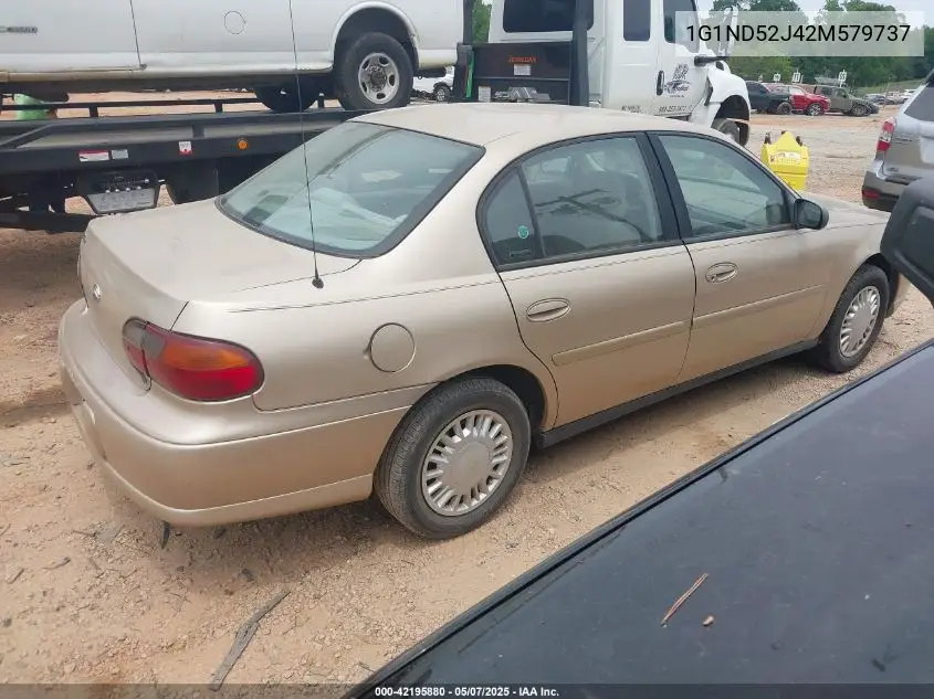 2002 Chevrolet Malibu VIN: 1G1ND52J42M579737 Lot: 42195880