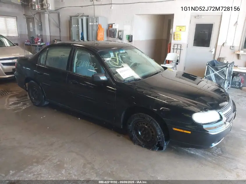 2002 Chevrolet Malibu VIN: 1G1ND52J72M728156 Lot: 42219192