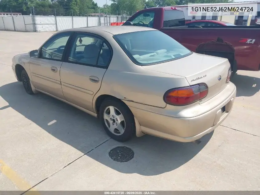 2002 Chevrolet Malibu Ls VIN: 1G1NE52J62M624724 Lot: 42415720