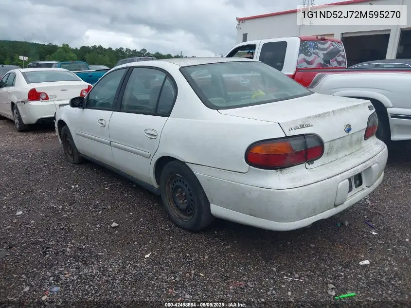 2002 Chevrolet Malibu VIN: 1G1ND52J72M595270 Lot: 42458884