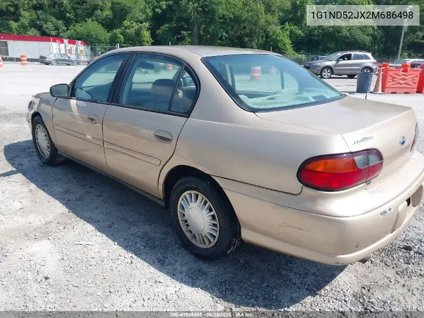 2002 Chevrolet Malibu VIN: 1G1ND52JX2M686498 Lot: 42556485
