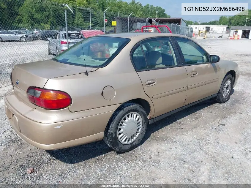 2002 Chevrolet Malibu VIN: 1G1ND52JX2M686498 Lot: 42556485