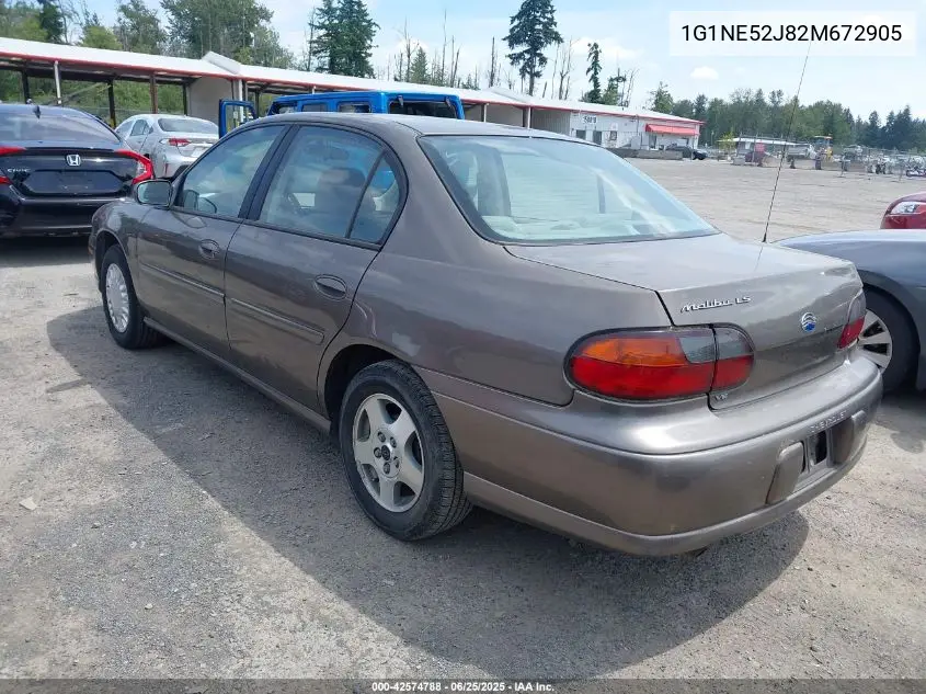 2002 Chevrolet Malibu Ls VIN: 1G1NE52J82M672905 Lot: 42574788