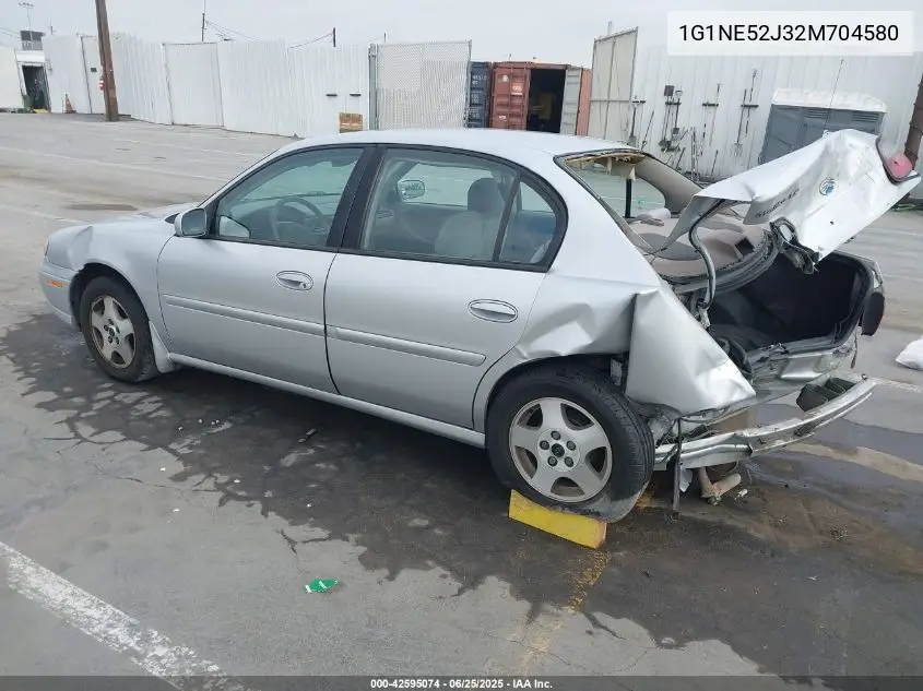 2002 Chevrolet Malibu Ls VIN: 1G1NE52J32M704580 Lot: 42595074