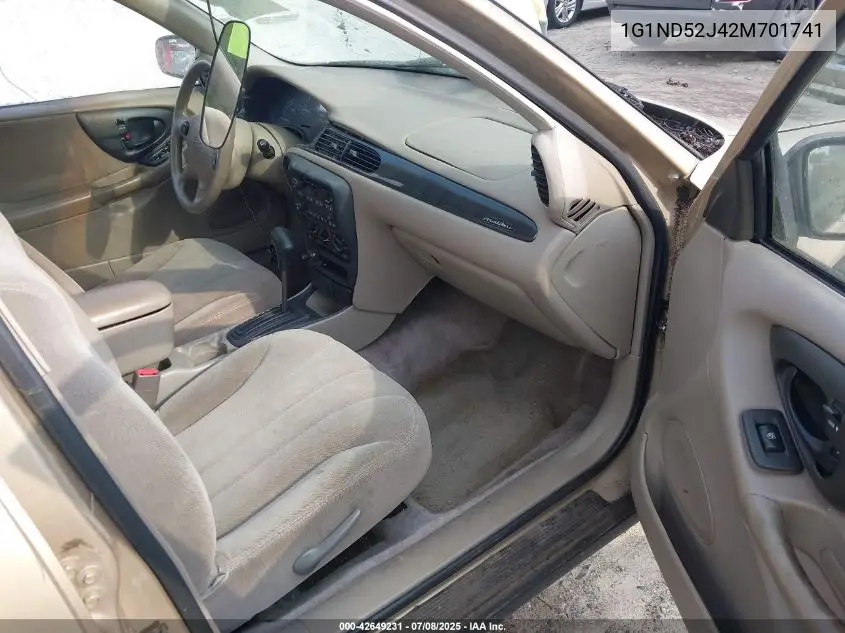 2002 Chevrolet Malibu VIN: 1G1ND52J42M701741 Lot: 42649231