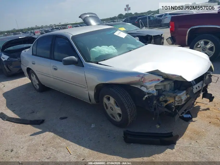 2002 Chevrolet Malibu VIN: 1G1ND52J92M557006 Lot: 42668980