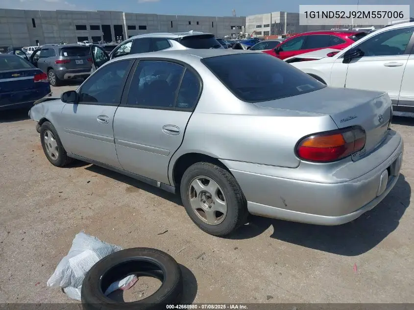 2002 Chevrolet Malibu VIN: 1G1ND52J92M557006 Lot: 42668980