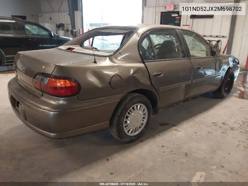 2002 Chevrolet Malibu VIN: 1G1ND52JX2M698702 Lot: 42706249