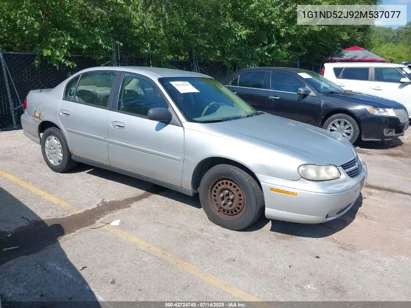 2002 Chevrolet Malibu VIN: 1G1ND52J92M537077 Lot: 42724749