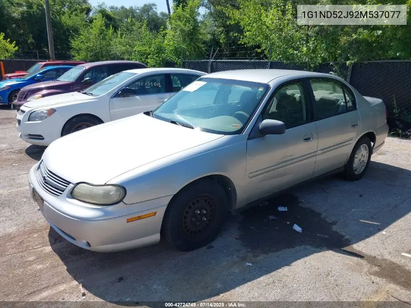 2002 Chevrolet Malibu VIN: 1G1ND52J92M537077 Lot: 42724749