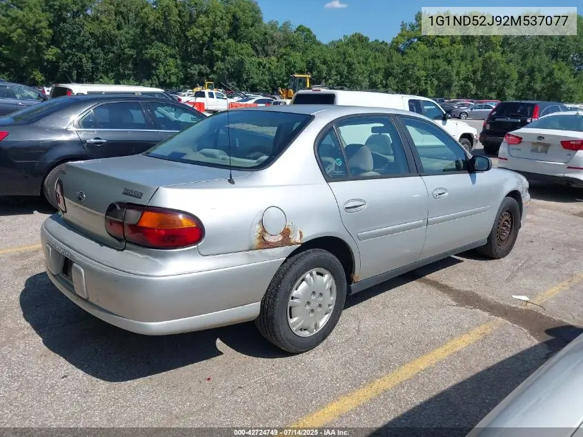 2002 Chevrolet Malibu VIN: 1G1ND52J92M537077 Lot: 42724749