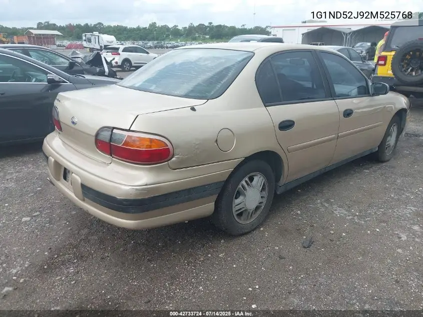 2002 Chevrolet Malibu VIN: 1G1ND52J92M525768 Lot: 42733724