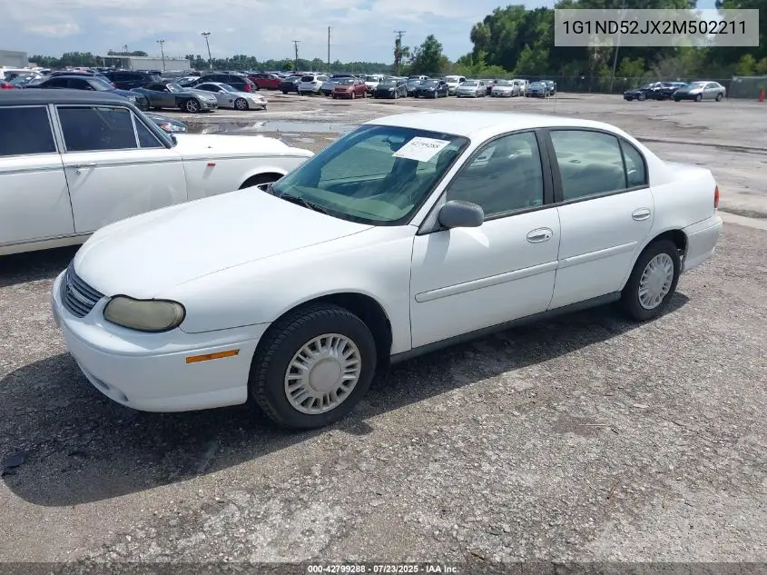 2002 Chevrolet Malibu VIN: 1G1ND52JX2M502211 Lot: 42799288