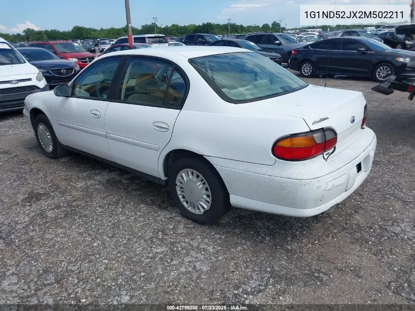 2002 Chevrolet Malibu VIN: 1G1ND52JX2M502211 Lot: 42799288