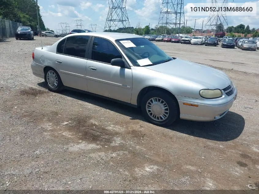 2003 Chevrolet Malibu VIN: 1G1ND52J13M688660 Lot: 42791223