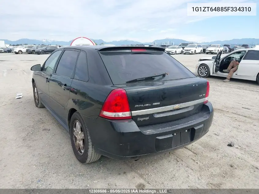 2005 Chevrolet Malibu Maxx Ls VIN: 1G1ZT64885F334310 Lot: 12308586