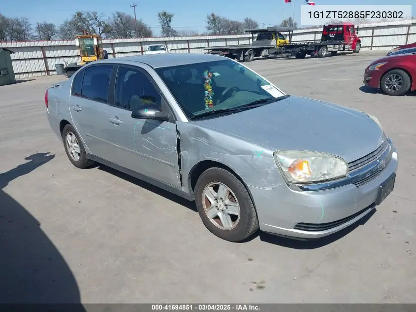 2005 Chevrolet Malibu Ls VIN: 1G1ZT52885F230302 Lot: 41694851