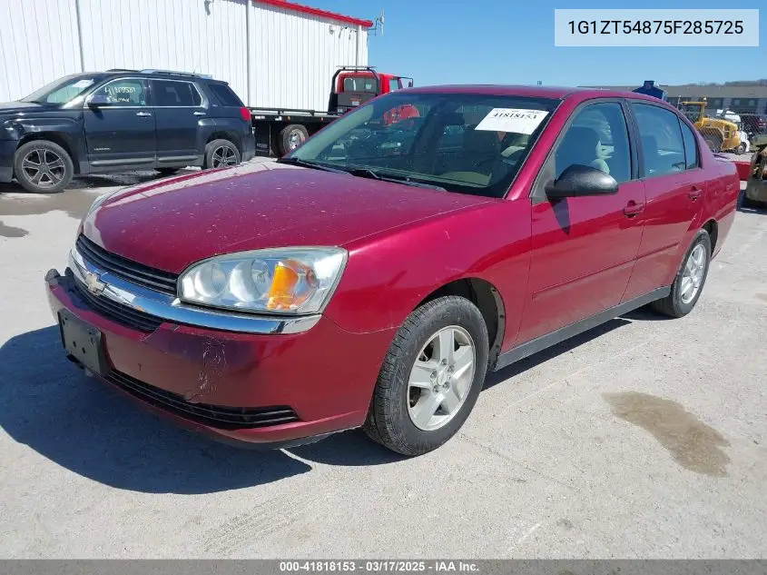 2005 Chevrolet Malibu Ls VIN: 1G1ZT54875F285725 Lot: 41818153