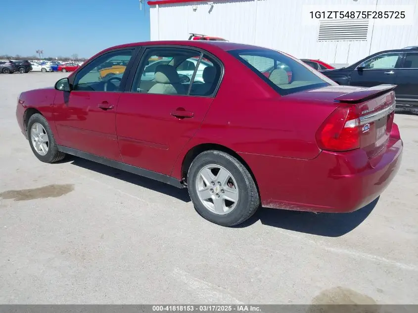 2005 Chevrolet Malibu Ls VIN: 1G1ZT54875F285725 Lot: 41818153