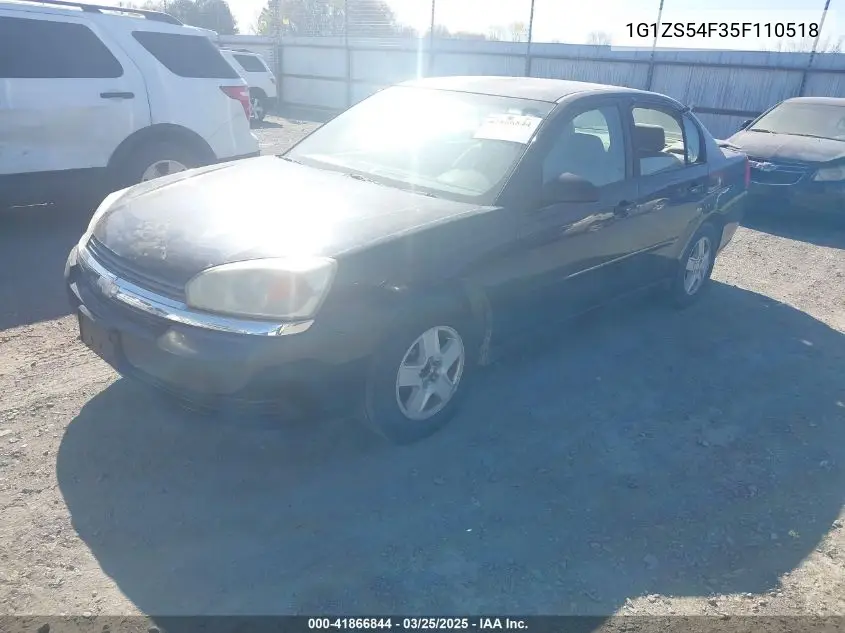 2005 Chevrolet Malibu VIN: 1G1ZS54F35F110518 Lot: 41866844