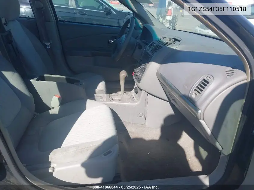 2005 Chevrolet Malibu VIN: 1G1ZS54F35F110518 Lot: 41866844