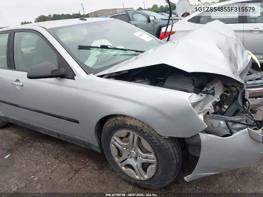 2005 Chevrolet Malibu VIN: 1G1ZS54855F315579 Lot: 42198758
