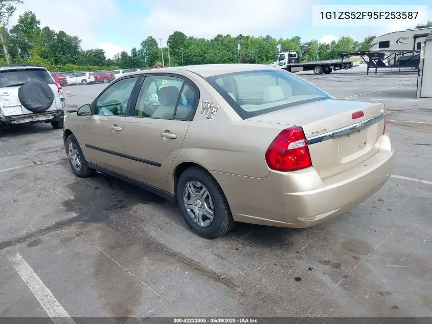 2005 Chevrolet Malibu VIN: 1G1ZS52F95F253587 Lot: 42232805