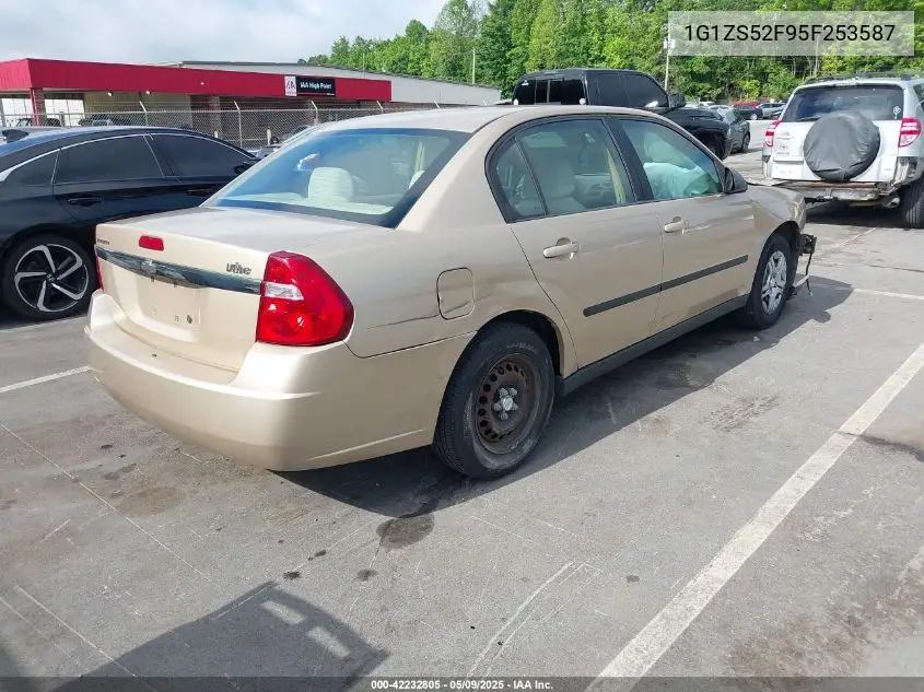 2005 Chevrolet Malibu VIN: 1G1ZS52F95F253587 Lot: 42232805
