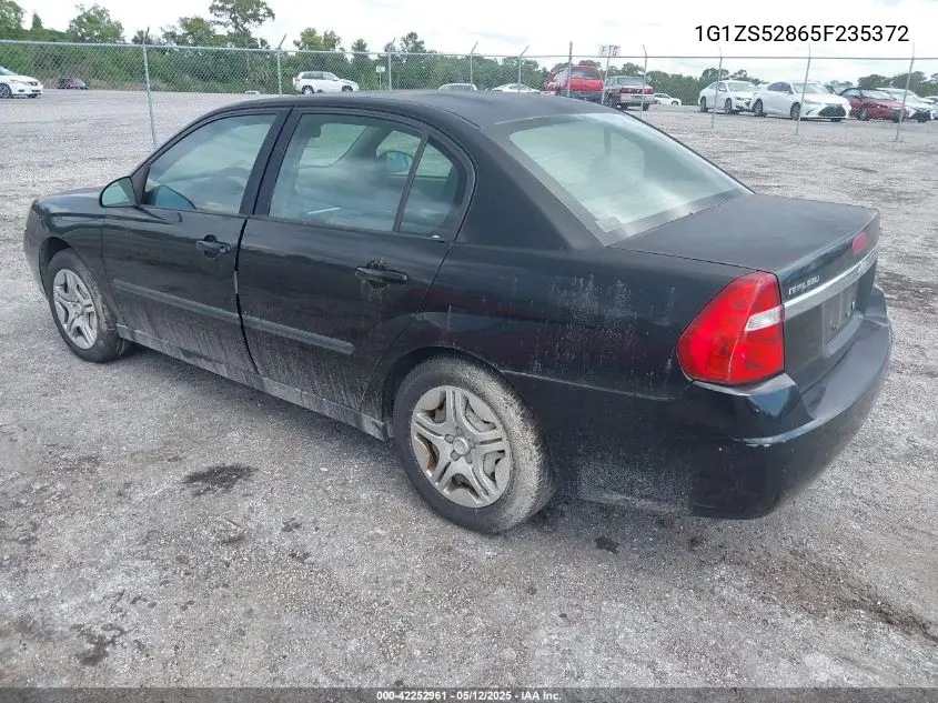 2005 Chevrolet Malibu VIN: 1G1ZS52865F235372 Lot: 42252961