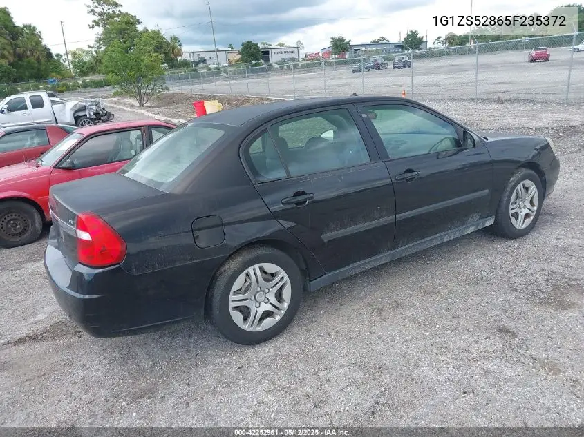 2005 Chevrolet Malibu VIN: 1G1ZS52865F235372 Lot: 42252961