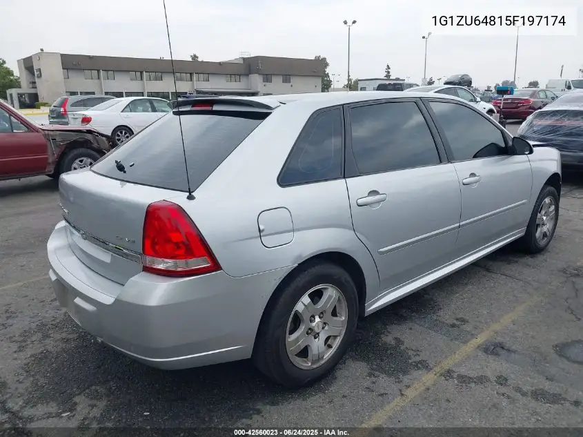 2005 Chevrolet Malibu Maxx Lt VIN: 1G1ZU64815F197174 Lot: 42560023