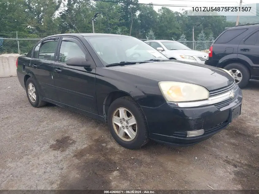 2005 Chevrolet Malibu Lt VIN: 1G1ZU54875F251507 Lot: 42600271
