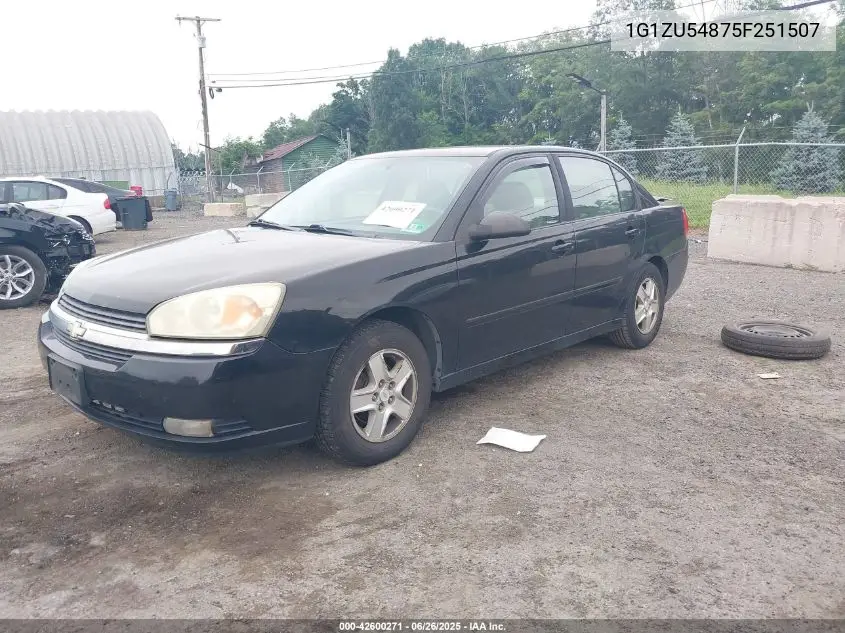 2005 Chevrolet Malibu Lt VIN: 1G1ZU54875F251507 Lot: 42600271