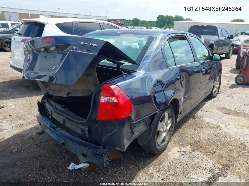 2005 Chevrolet Malibu Ls VIN: 1G1ZT548X5F245364 Lot: 42600772