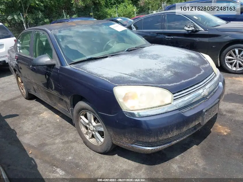2005 Chevrolet Malibu Ls VIN: 1G1ZT52805F248163 Lot: 42614583