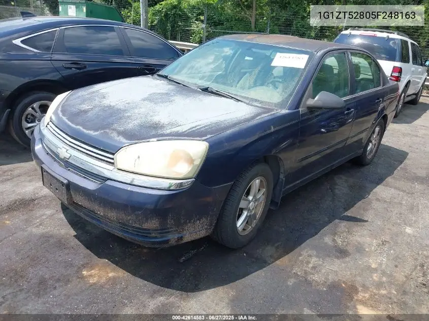 2005 Chevrolet Malibu Ls VIN: 1G1ZT52805F248163 Lot: 42614583
