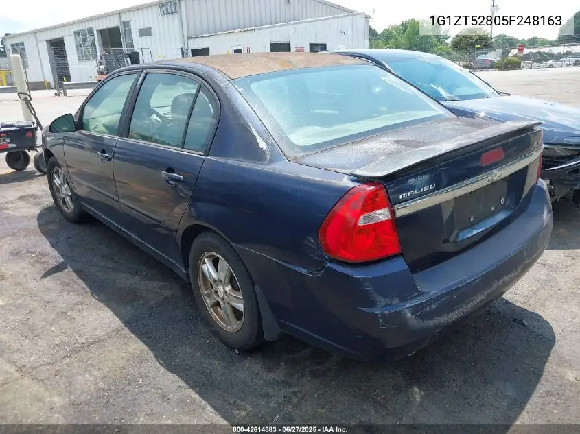 2005 Chevrolet Malibu Ls VIN: 1G1ZT52805F248163 Lot: 42614583