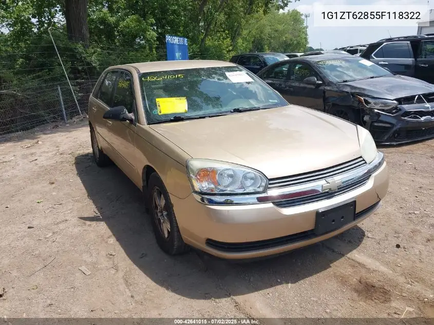 2005 Chevrolet Malibu Maxx Ls VIN: 1G1ZT62855F118322 Lot: 42641015