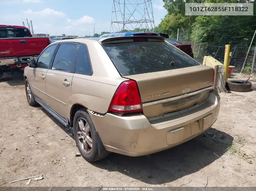 2005 Chevrolet Malibu Maxx Ls VIN: 1G1ZT62855F118322 Lot: 42641015