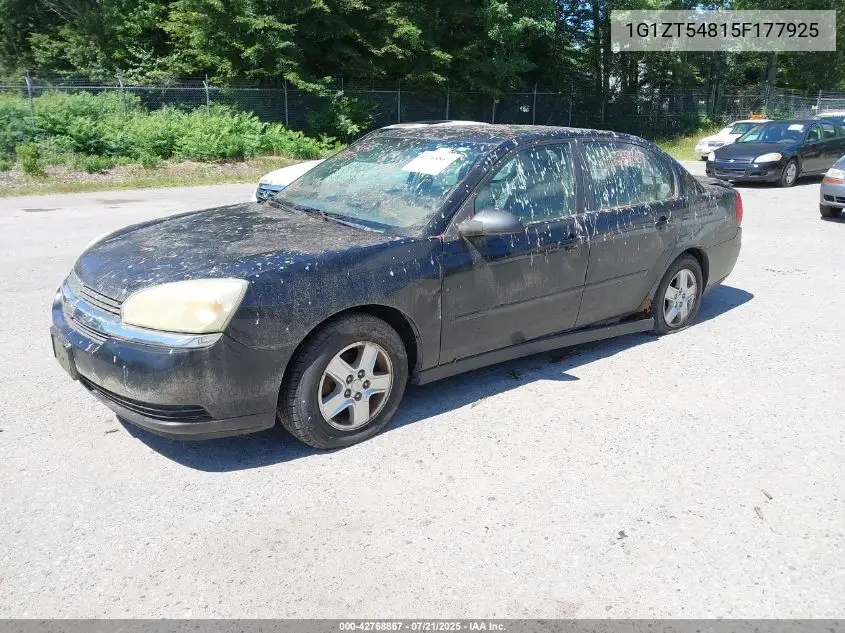 2005 Chevrolet Malibu Ls VIN: 1G1ZT54815F177925 Lot: 42768867