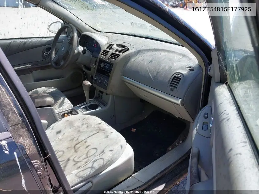 2005 Chevrolet Malibu Ls VIN: 1G1ZT54815F177925 Lot: 42768867