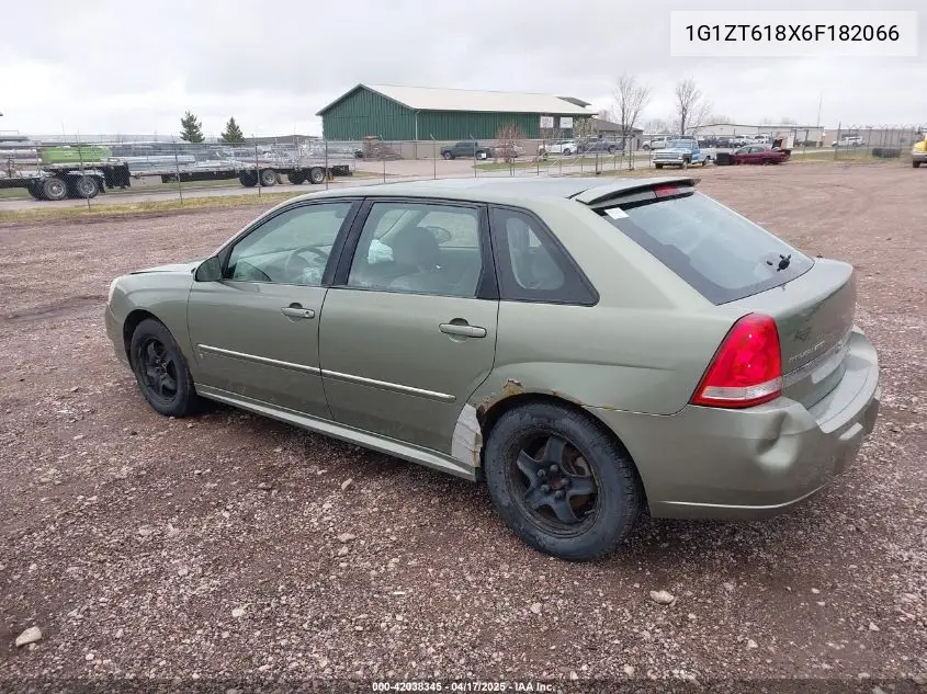 2006 Chevrolet Malibu Maxx Lt VIN: 1G1ZT618X6F182066 Lot: 42038345