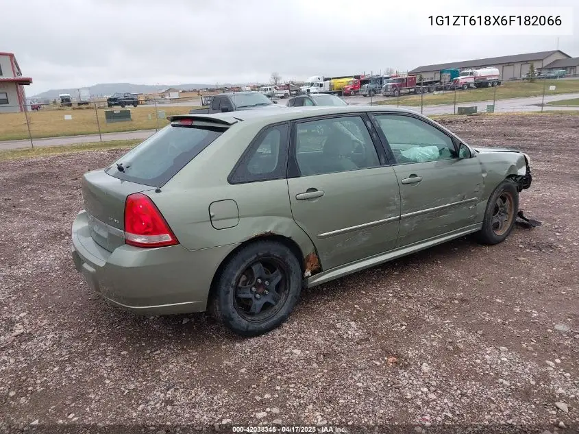 2006 Chevrolet Malibu Maxx Lt VIN: 1G1ZT618X6F182066 Lot: 42038345