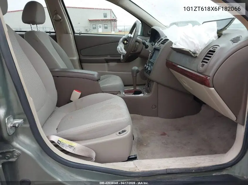 2006 Chevrolet Malibu Maxx Lt VIN: 1G1ZT618X6F182066 Lot: 42038345