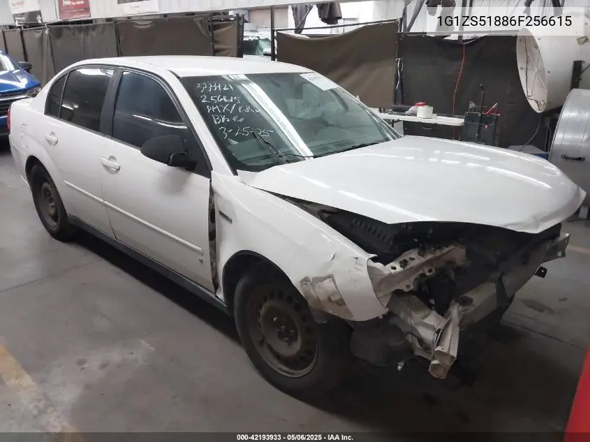 2006 Chevrolet Malibu Ls VIN: 1G1ZS51886F256615 Lot: 42193933