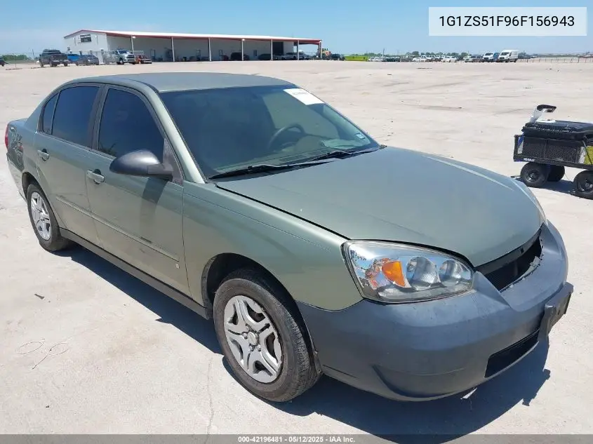 2006 Chevrolet Malibu Ls VIN: 1G1ZS51F96F156943 Lot: 42196481