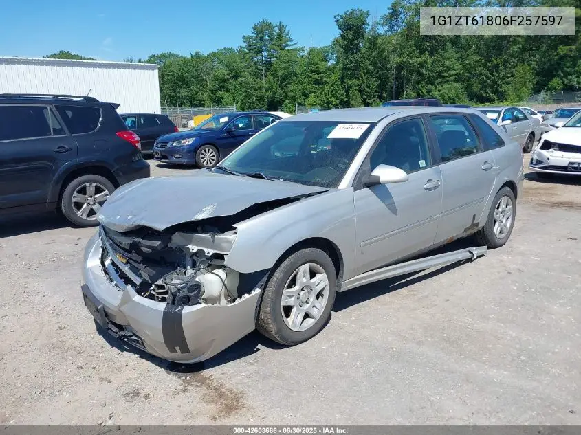 2006 Chevrolet Malibu Maxx Lt VIN: 1G1ZT61806F257597 Lot: 42603686