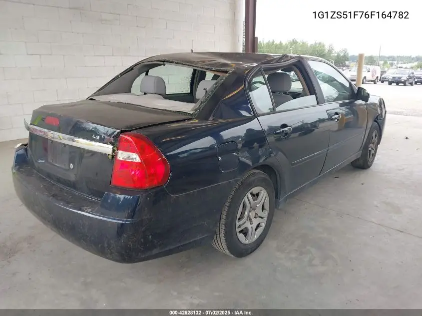 2006 Chevrolet Malibu Ls VIN: 1G1ZS51F76F164782 Lot: 42628132