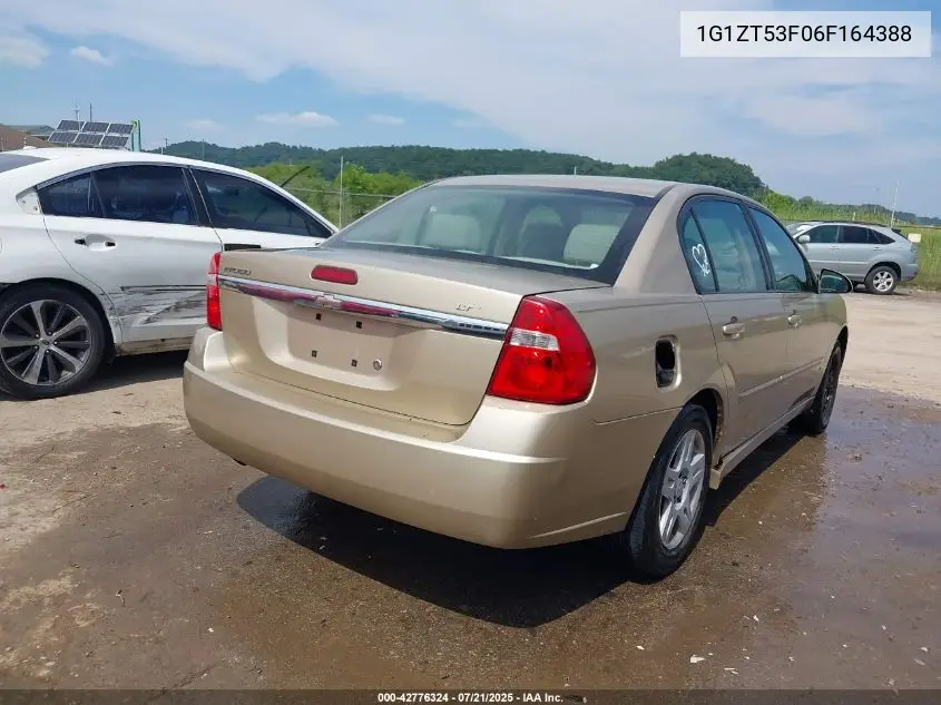 2006 Chevrolet Malibu Lt VIN: 1G1ZT53F06F164388 Lot: 42776324