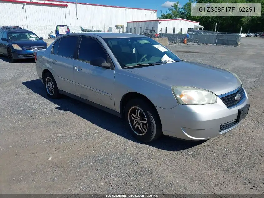 2007 Chevrolet Malibu Ls VIN: 1G1ZS58F17F162291 Lot: 42125108